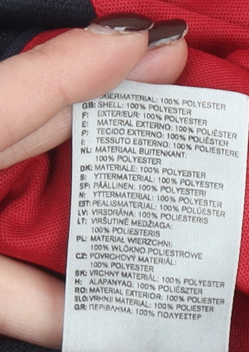 Adidas Men's Red Short Sleeve V-Neck Athletic T-Shirt Size M