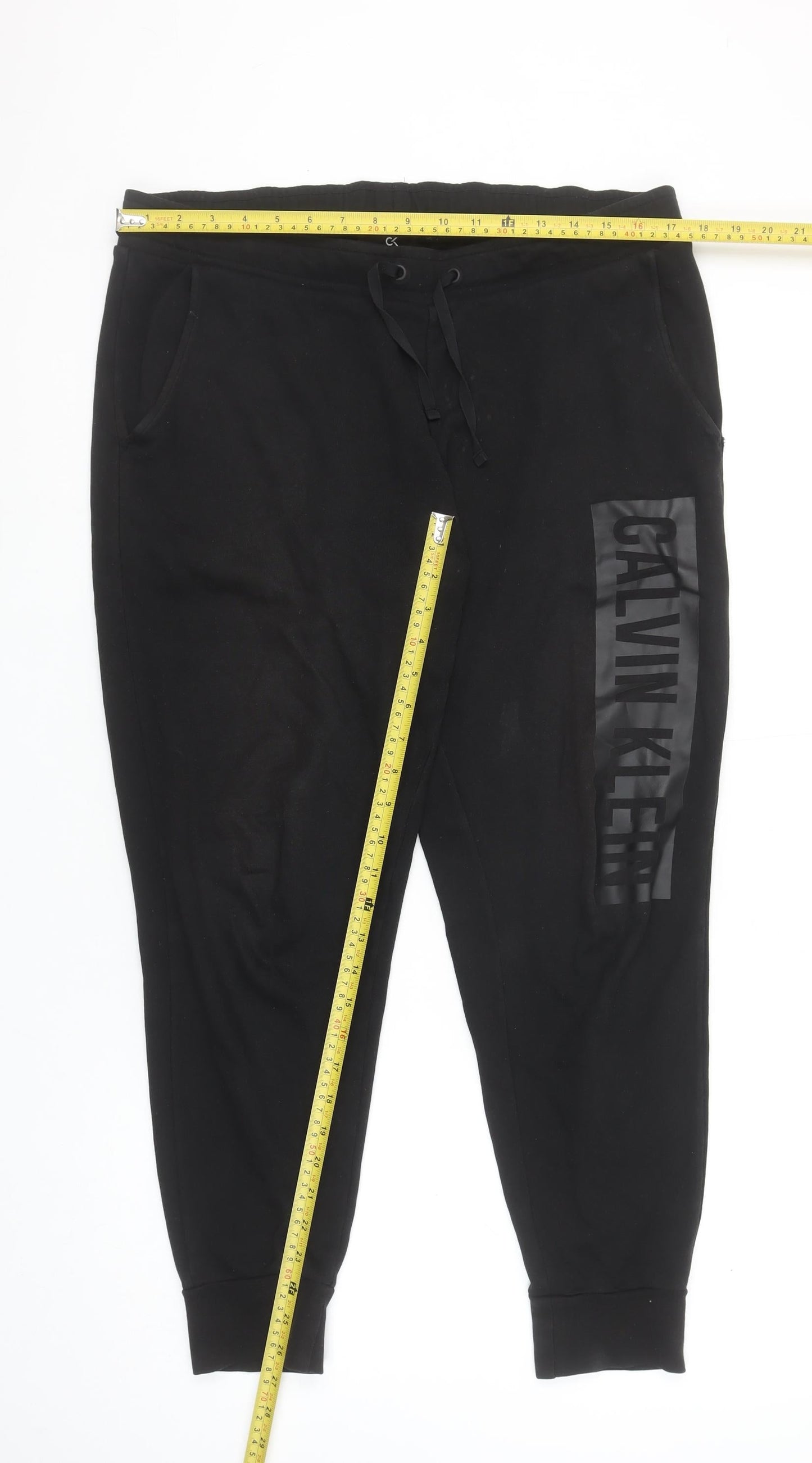 Calvin Klein Men’s Black Joggers Size S Cotton Stretch Comfort Fit