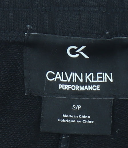 Calvin Klein Men’s Black Joggers Size S Cotton Stretch Comfort Fit