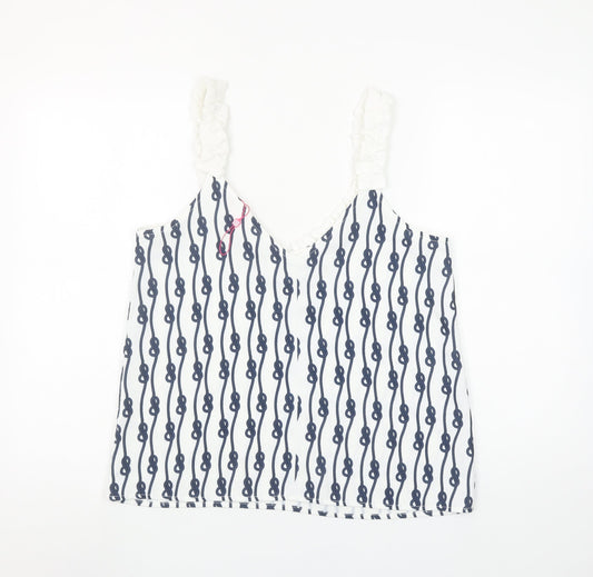 Womens UK Size S Savida White Camisole Tank