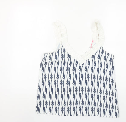 Womens UK Size S Savida White Camisole Tank