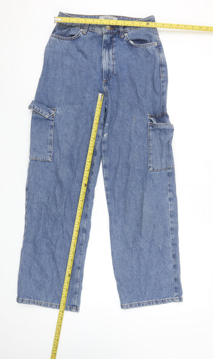 New Look Girls Blue Wide-Leg Jeans Age 12 Years 152cm High Waist Denim