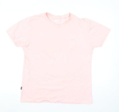 Diesel Men's Pink Cotton Crew Neck Short Sleeve T-Shirt Size S