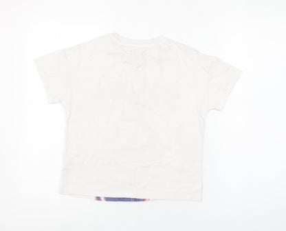 Marks and Spencer Girls White Stranger Things T-Shirt 9-10 Years Cotton