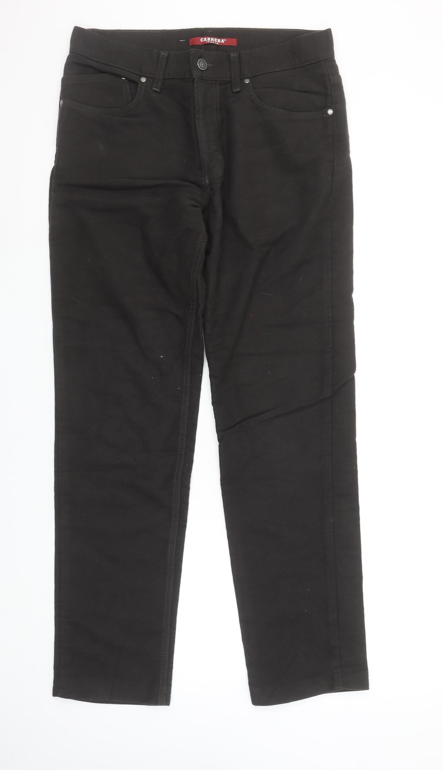 Carrera Men's Black Regular Fit Straight Leg Denim Jeans Size 31