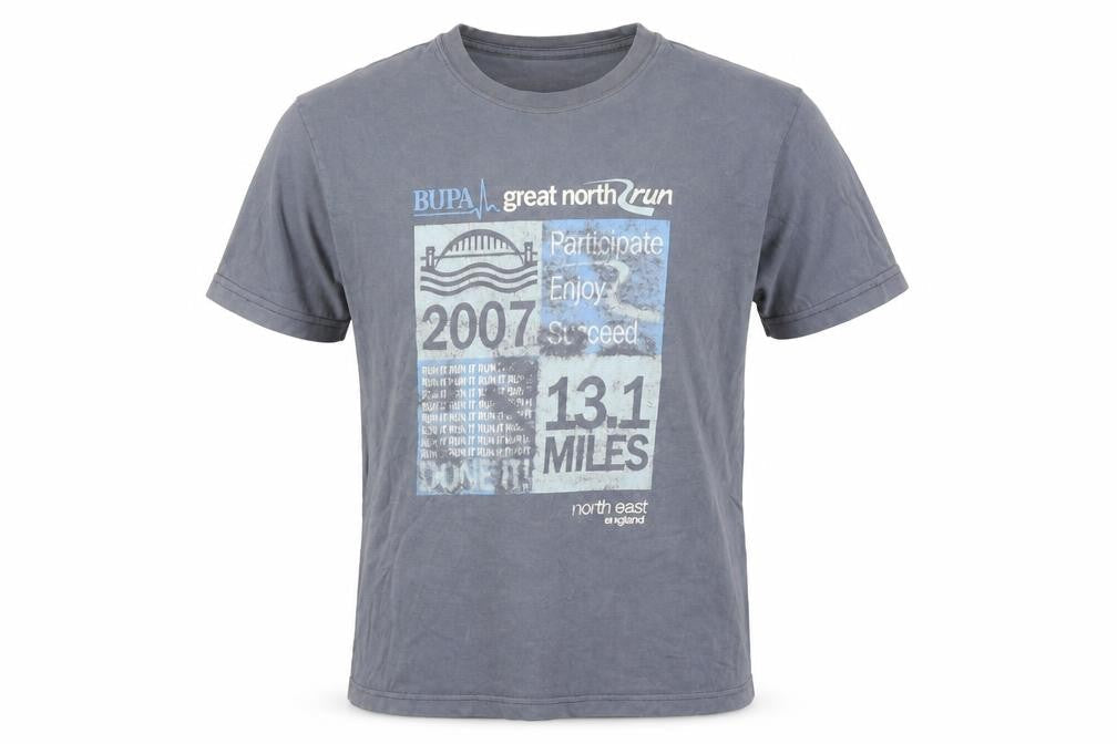 Mens UK Size S Great Run Blue  T-Shirt