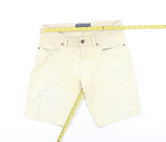 Angelo Litrico Men’s Beige Chino Shorts Size 32 Regular Cotton