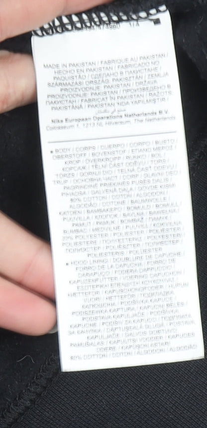 Nike Men's Black Pullover Hoodie Size S Sports Fleece Sweatshirt