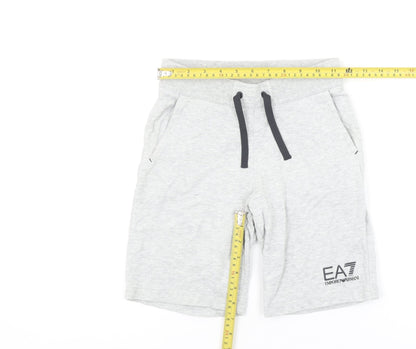 Emporio Armani Boys Grey EA7 Sweat Shorts 8 Years Regular Fit