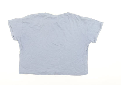 New Look Girls Blue BRKLYN Cropped Graphic T-Shirt Age 14-15 Years