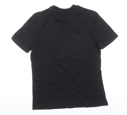 Marvel Men's Black Short Sleeve Cotton Graphic Logo T-Shirt Size S