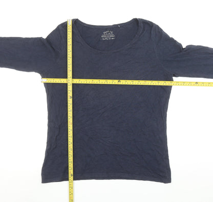 FatFace Women’s Blue 3/4 Sleeve Cotton Modal Basic T-Shirt Size 16