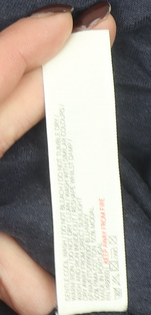 FatFace Women’s Blue 3/4 Sleeve Cotton Modal Basic T-Shirt Size 16