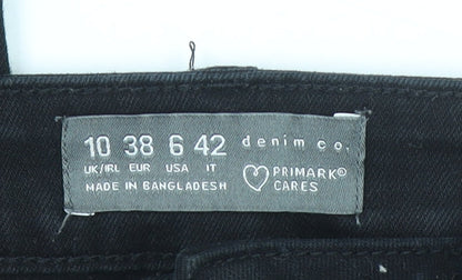 Primark Women Black Skinny High Rise Stretch Jeans Size 10