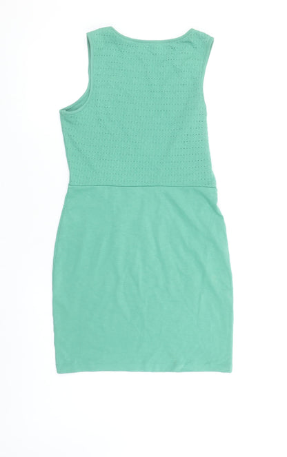 EDC Women's Green Sleeveless Bodycon Dress Size S
