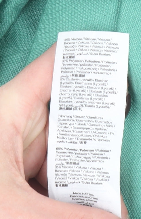 EDC Women's Green Sleeveless Bodycon Dress Size S