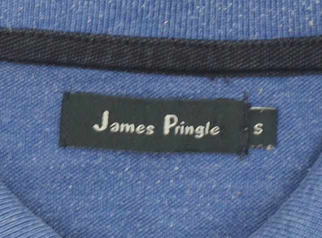 James Pringle Men's Blue Cotton Short Sleeve Polo Shirt M