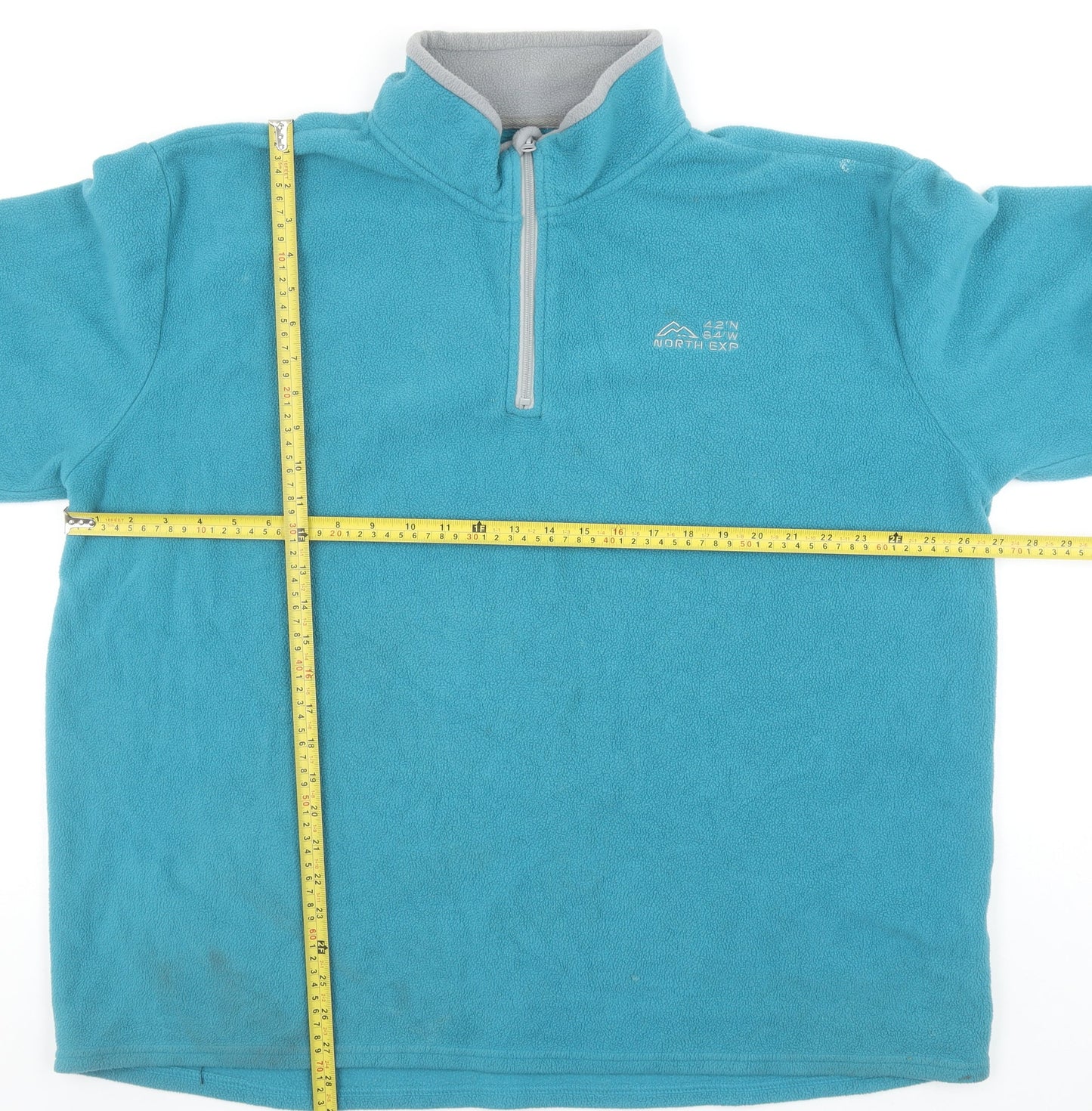 Atlas For Men Blue Fleece 2XL 1/4 Zip Pullover Sweatshirt