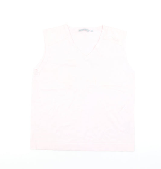 Womens UK Size M Daily Sports Pink Basic Tank