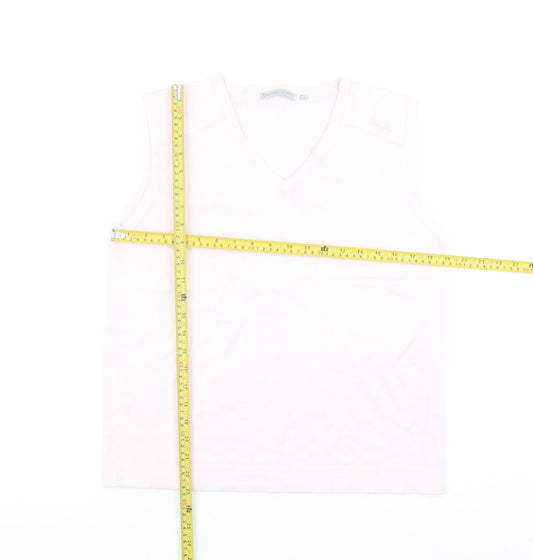 Womens UK Size M Daily Sports Pink Basic Tank