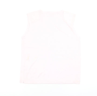 Womens UK Size M Daily Sports Pink Basic Tank