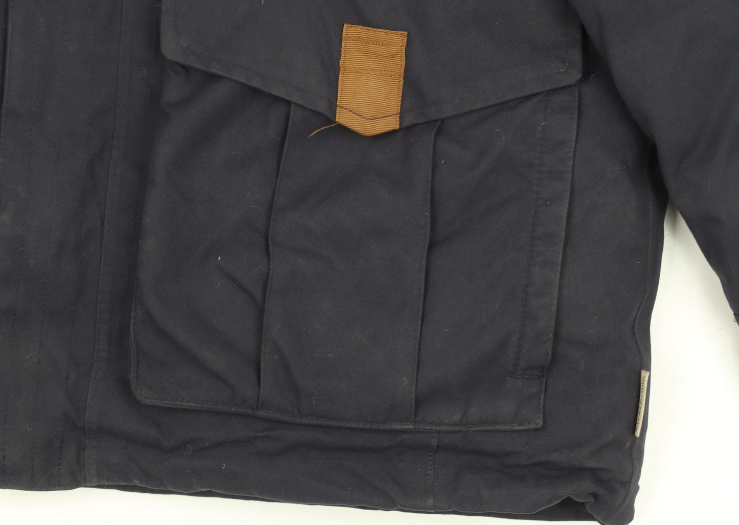 Quechua Men's Blue Parka Jacket M Waterproof Hooded Winter Coat