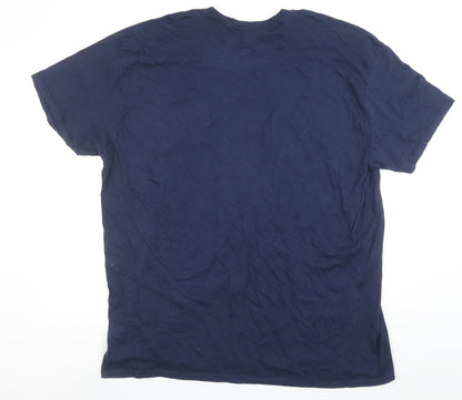 UEFA Champions League Madrid 19 Blue Men's 3XL Graphic T-Shirt