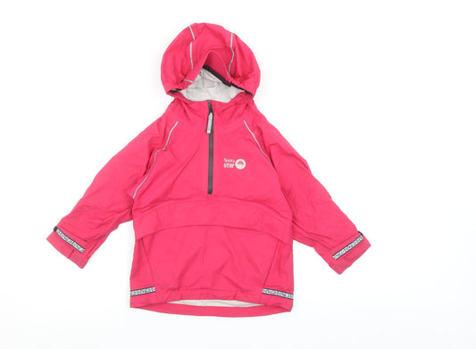 Spotty Otter Girls Pink 3-4 Years Hooded Waterproof Anorak Jacket