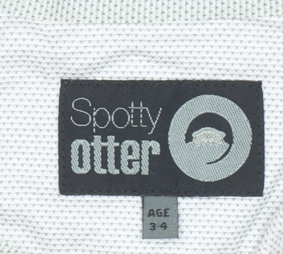 Spotty Otter Girls Pink 3-4 Years Hooded Waterproof Anorak Jacket