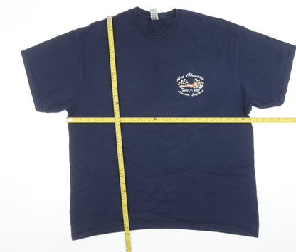 Gildan Hammer Men's Navy Blue 2XL Graphic T-Shirt Ace Classics London 1991-2021