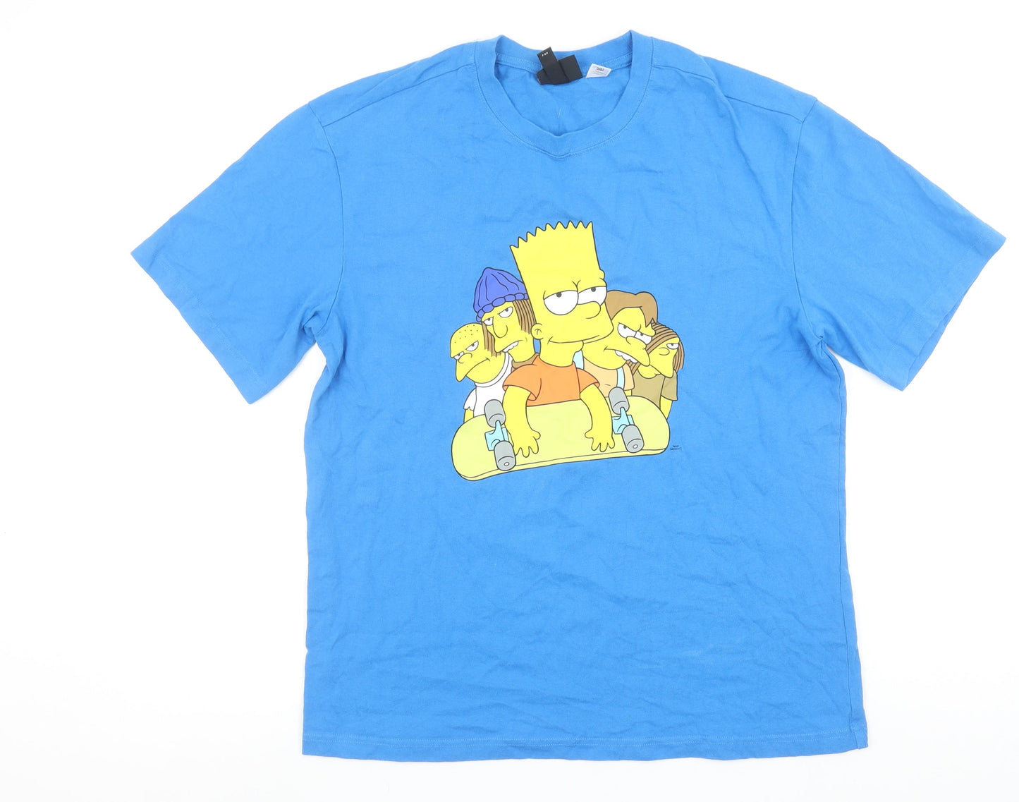 Mens UK Size M H&M Blue  T-Shirt
