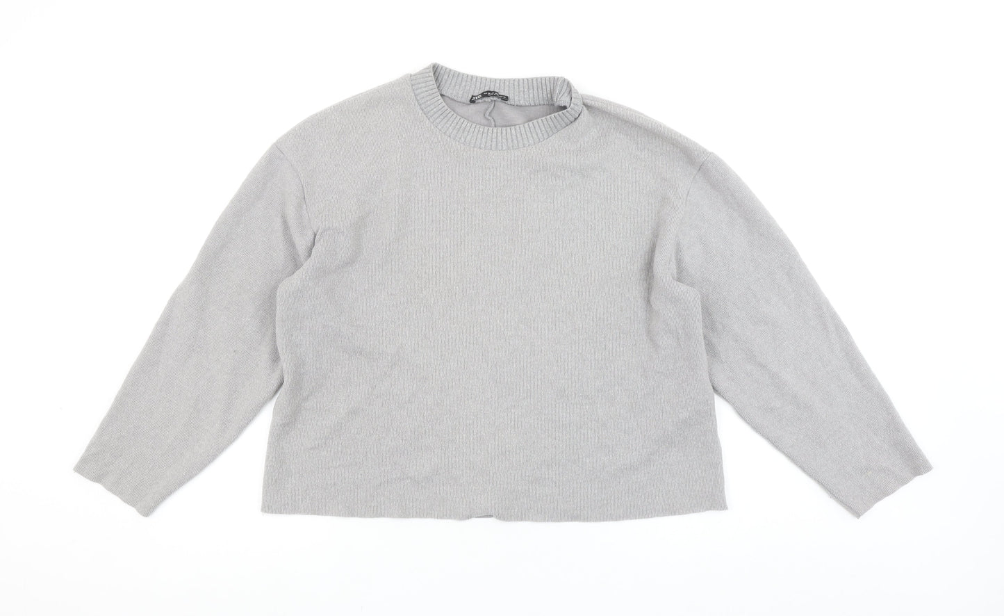 Womens UK Size 12 Zara Grey Pullover Jumper