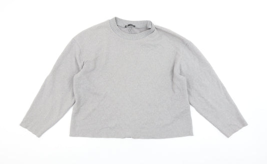 Womens UK Size 12 Zara Grey Pullover Jumper