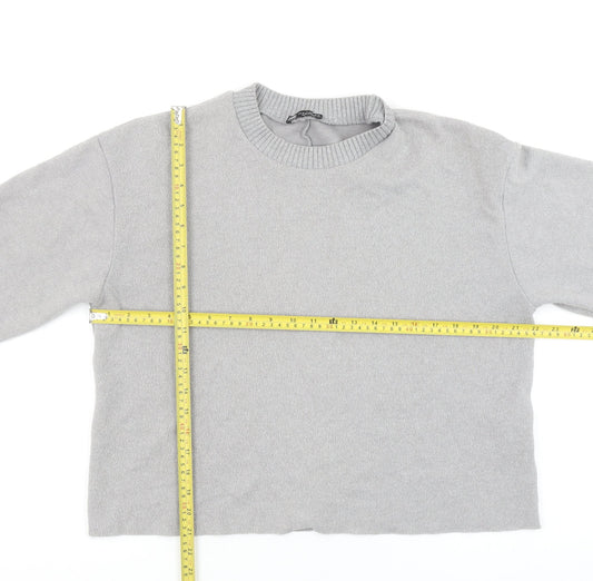 Womens UK Size 12 Zara Grey Pullover Jumper