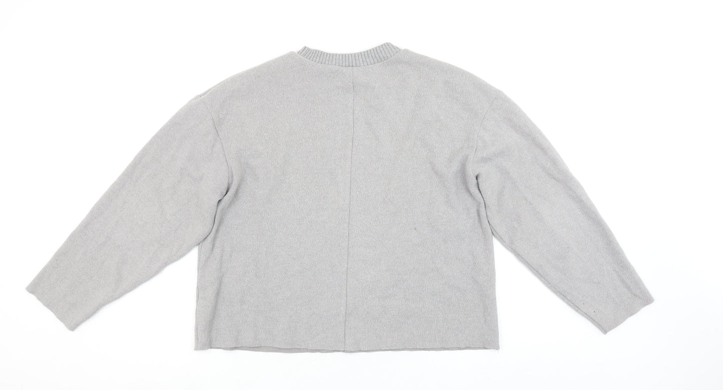 Womens UK Size 12 Zara Grey Pullover Jumper