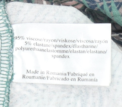 Laura Ashley Women’s Multicoloured Tropical Print Knee Length Wrap Dress Size 8