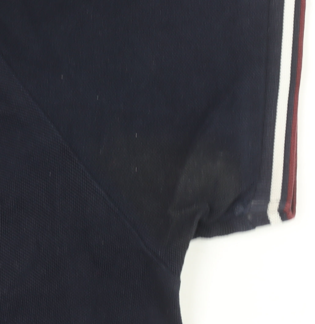 Admiral Men’s Navy Blue Cotton Polo Shirt L Short Sleeve Classic Fit