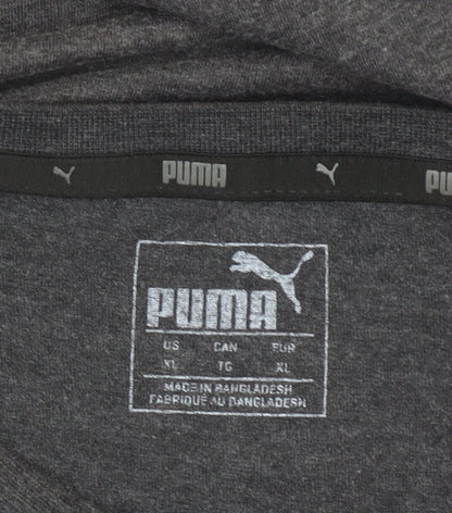 Puma Men's Grey XL Sports Graphic Logo Crew Neck T-Shirt