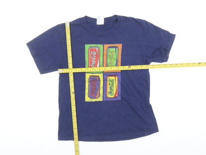 Womens UK Size S Port & Company Blue Basic T-Shirt