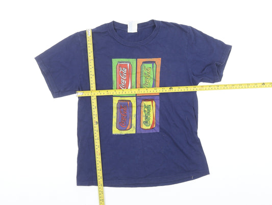 Womens UK Size S Port & Company Blue Basic T-Shirt