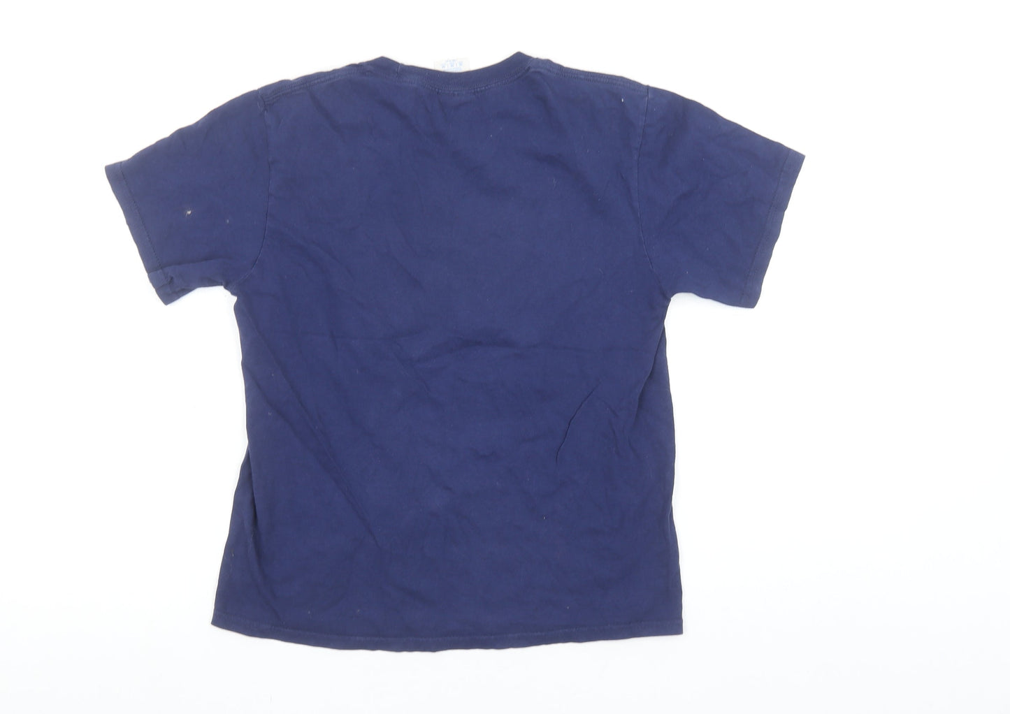 Womens UK Size S Port & Company Blue Basic T-Shirt