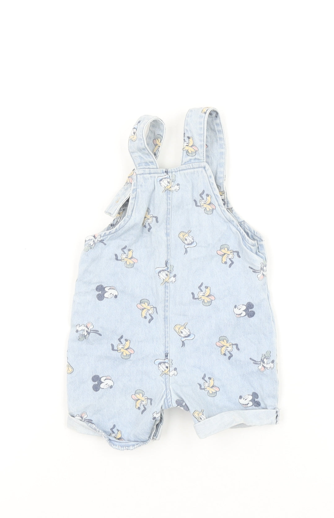 Disney at Primark Blue Denim Mickey Mouse Baby Dungaree 3-6 Months