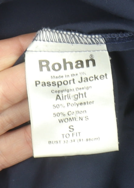 Rohan Women's Blue Passport Lightweight Travel Jacket Size S
