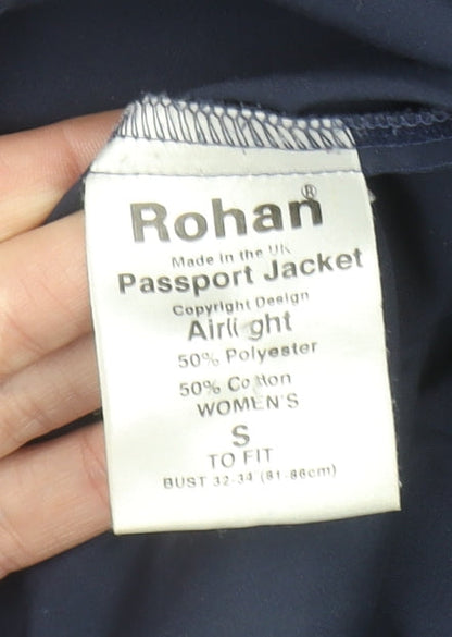 Rohan Women's Blue Passport Lightweight Travel Jacket Size S