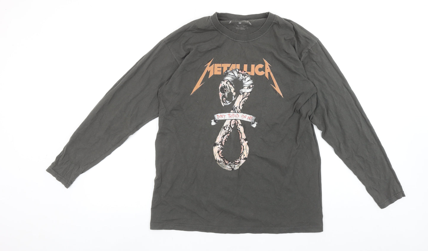 Metallica Men's Black Long Sleeve Band Graphic T-Shirt M