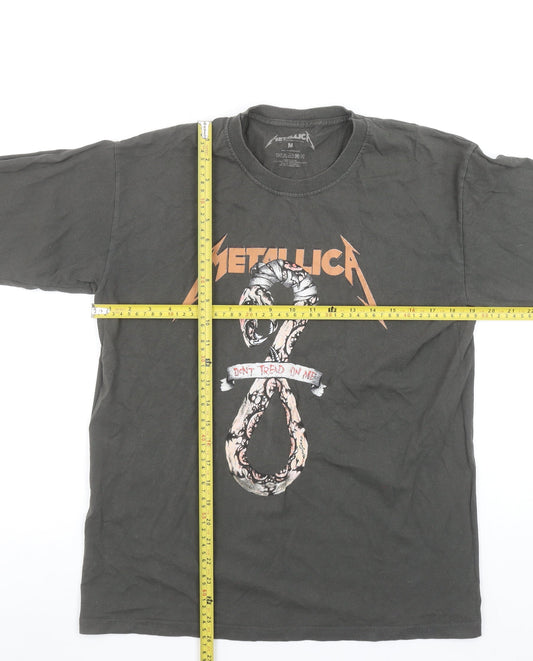 Metallica Men's Black Long Sleeve Band Graphic T-Shirt M