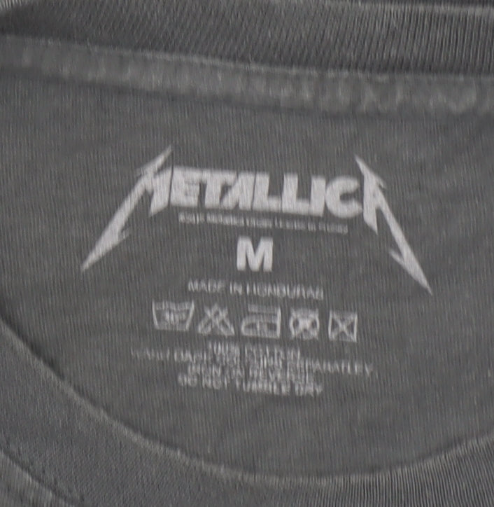 Metallica Men's Black Long Sleeve Band Graphic T-Shirt M