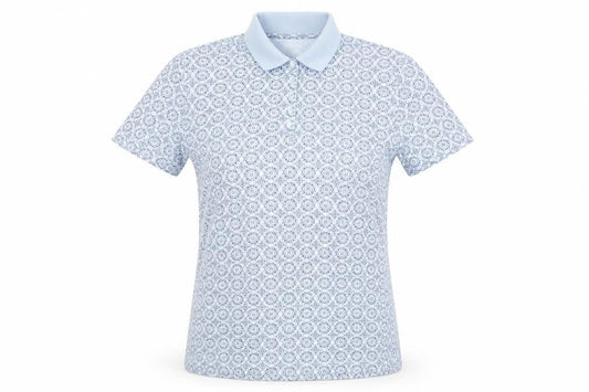 Womens UK Size L Lands' End Blue Basic Polo