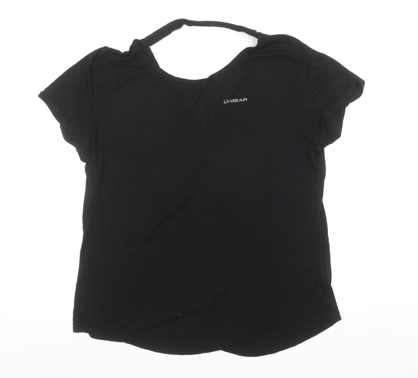 Womens UK Size 18 LA Gear Black Basic T-Shirt