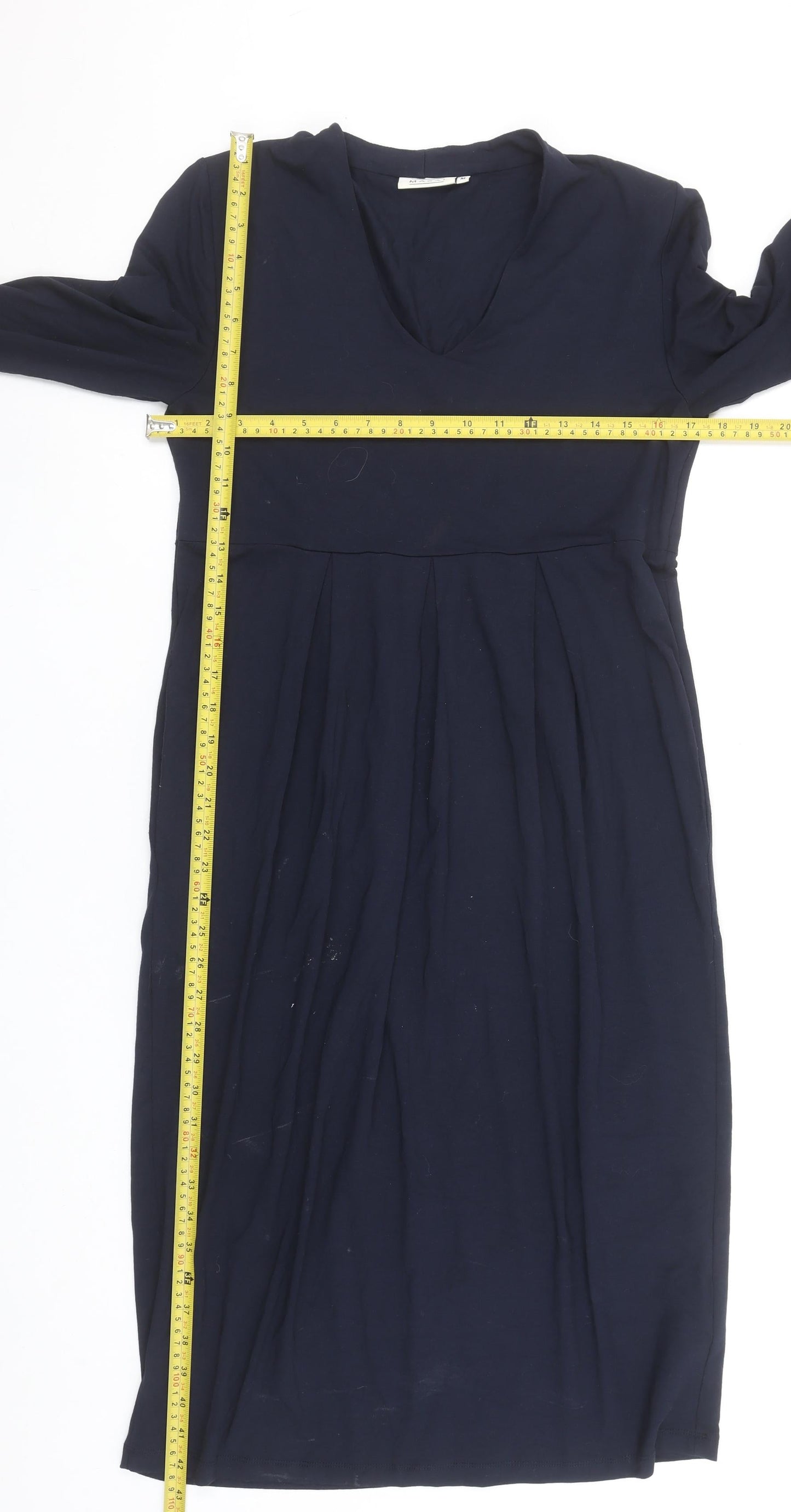 Masai Women’s Blue A-Line Jersey Knee Length Dress M